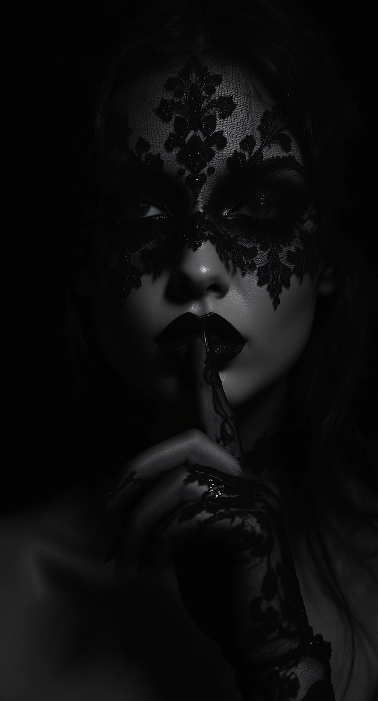Shadows are my only veil. A silent vow etched in black ink and lace. Don't look for the light; learn…