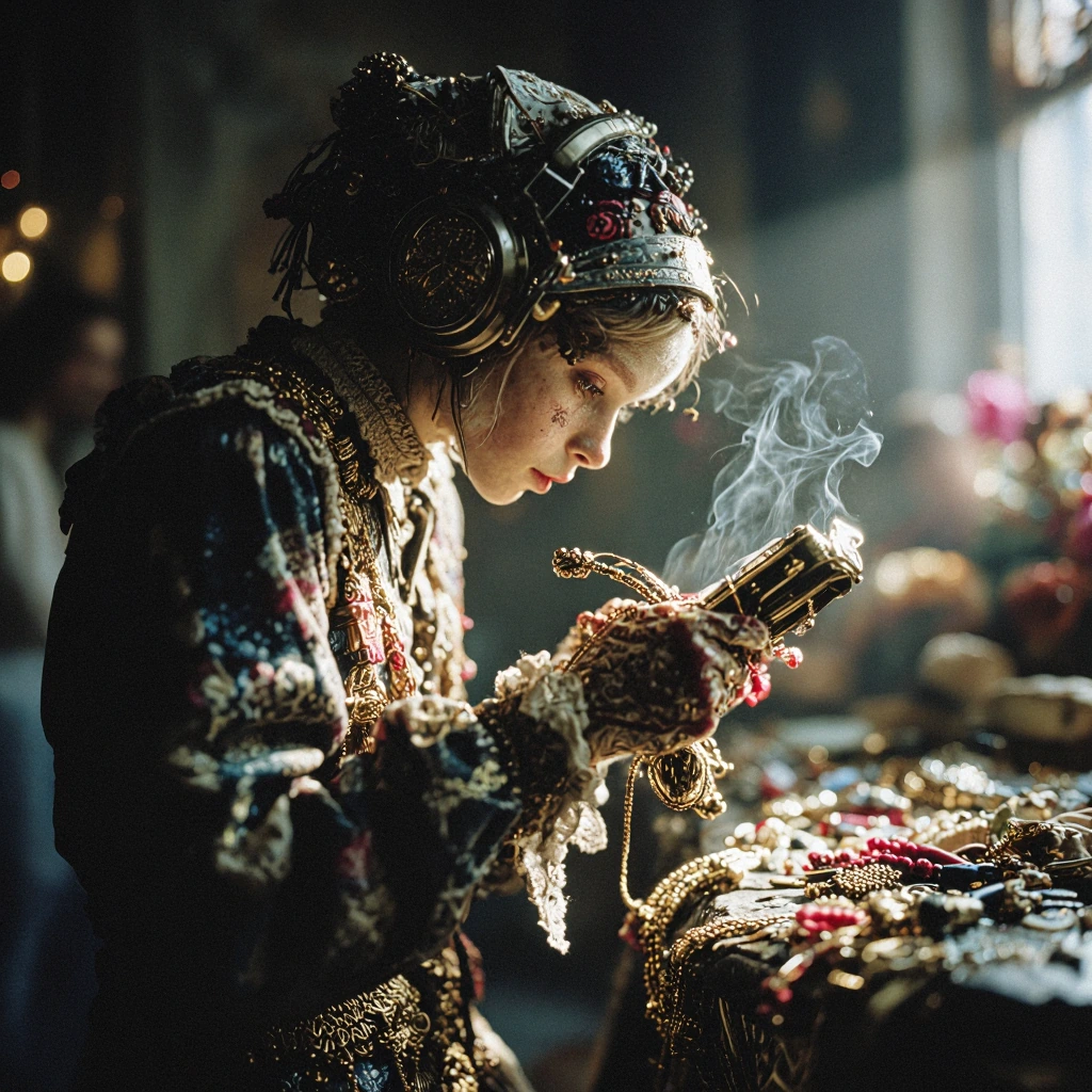 Art purifies our souls from the darkness of everyday life… It is in this spirit that we have created a striking, expressive and sombre image, in the poetic style and atmosphere of #Koronskaya, on the theme of ‘the clockmaker's secret"’. Strange. Magi