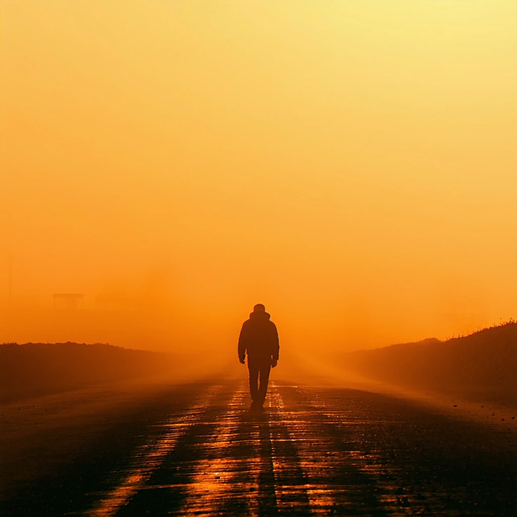 where paths converge in the amber glow of choosing