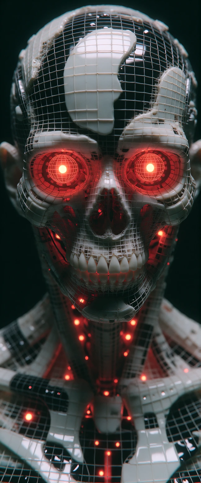 A macro-photographic, hyper-maximalist visualization of a deconstructed synthetic anatomy, functioning as a visual manifestation of a cognitive shift and fluid kinetic energy. The core subject is an abstract, zero-gravity biomechanical armature compo