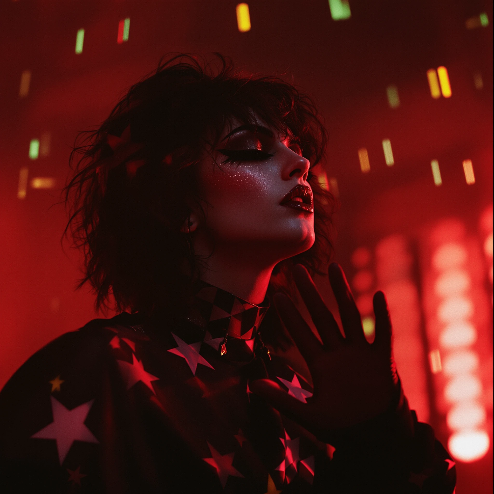 The Avant-garde Superstar singer dressed in rapier wit