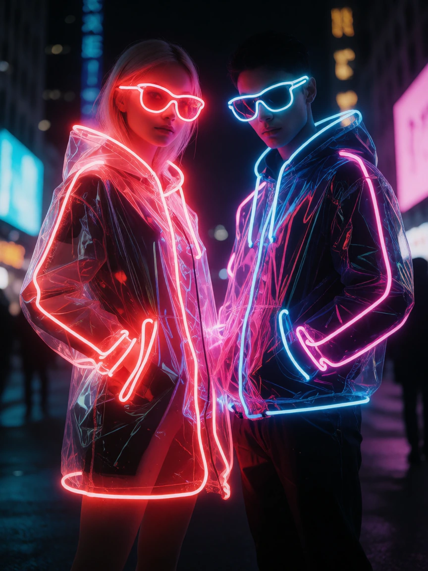 Neon models in New York
