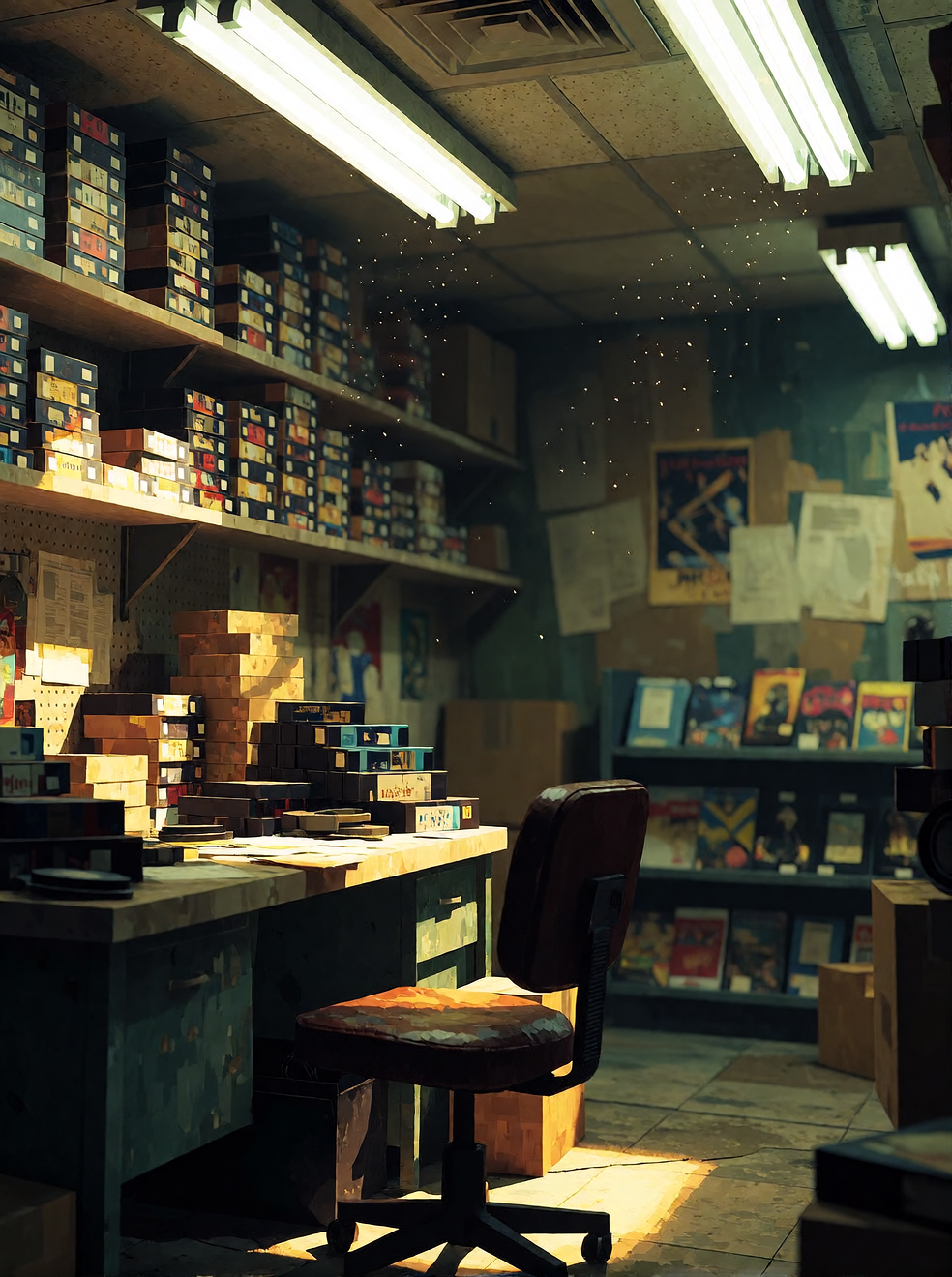 found the backroom where they actually watched the movies
