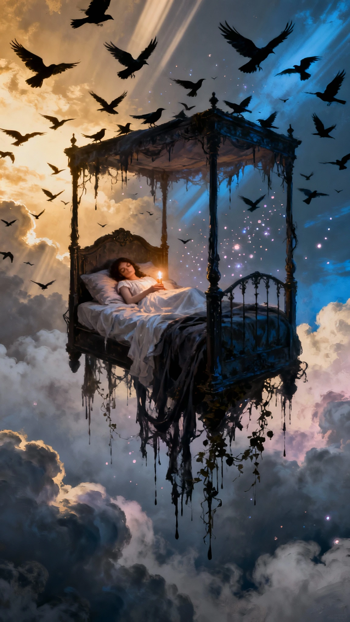 I am the queen of a kingdom of clouds and ashes. Do not wake me, for my reality is darker than your…