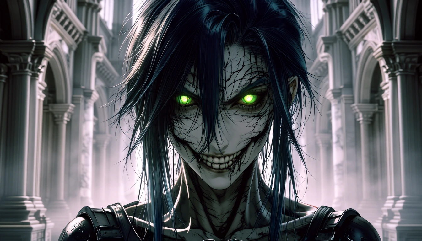 Green eyes, deadly poison, radiant smile, marble palace