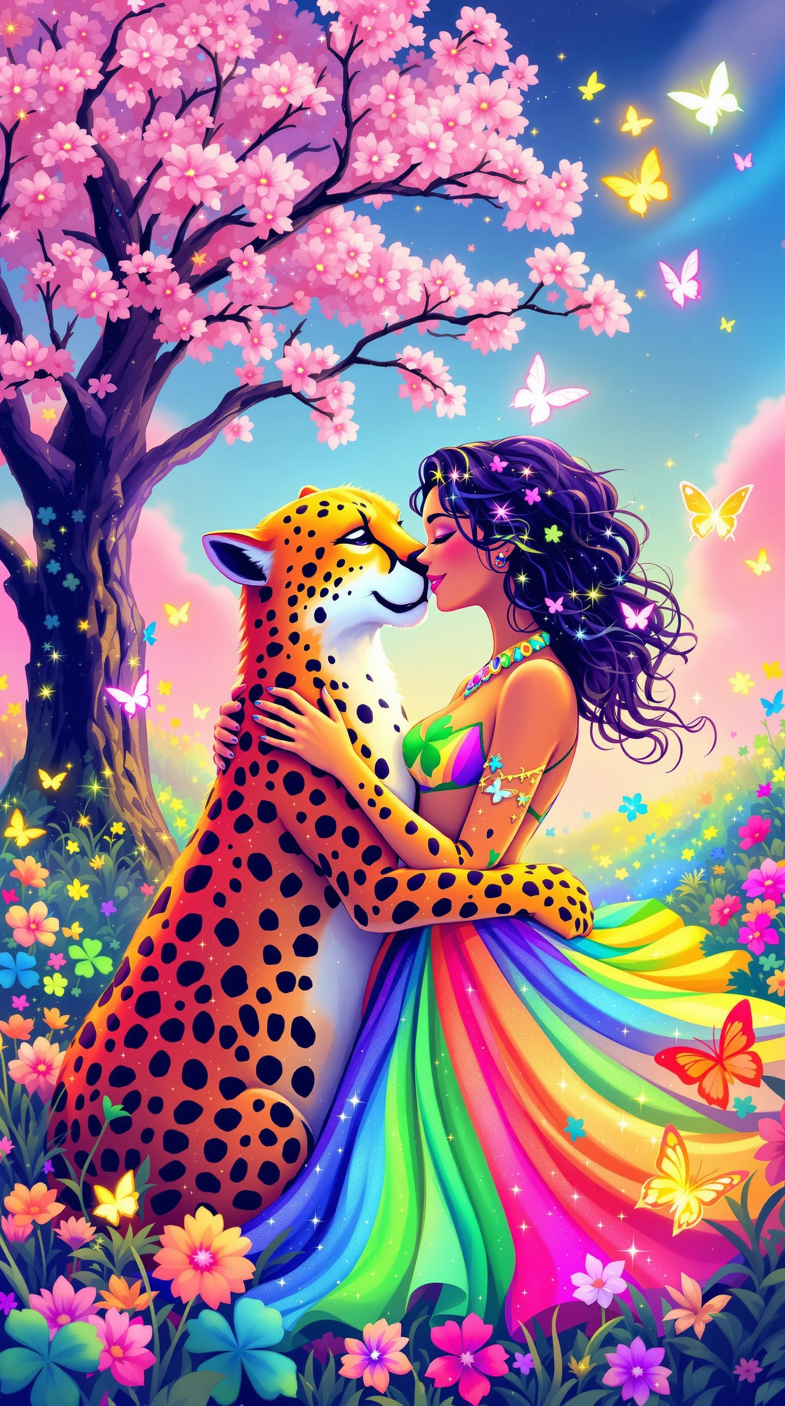 inspirational art by Elle,having so much fun 🌈🐆🦋