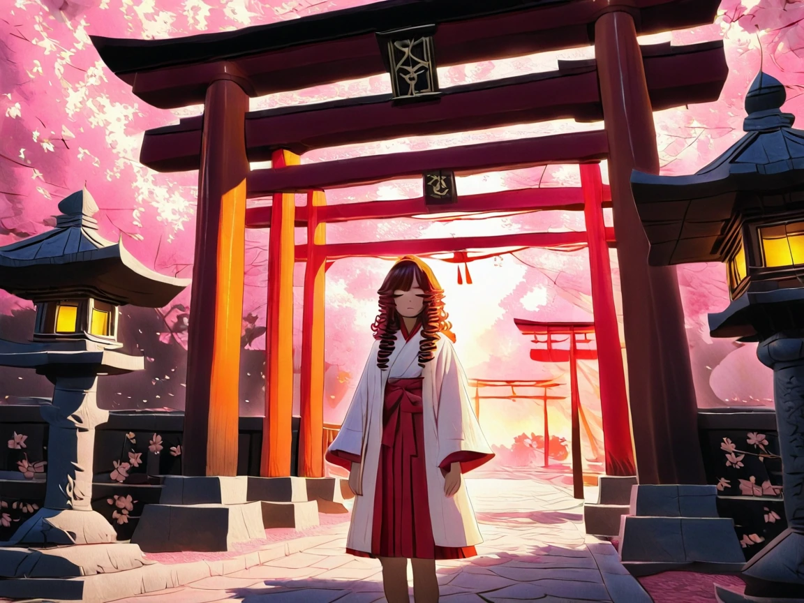 her shrine, her peace, her moment 🏮✨