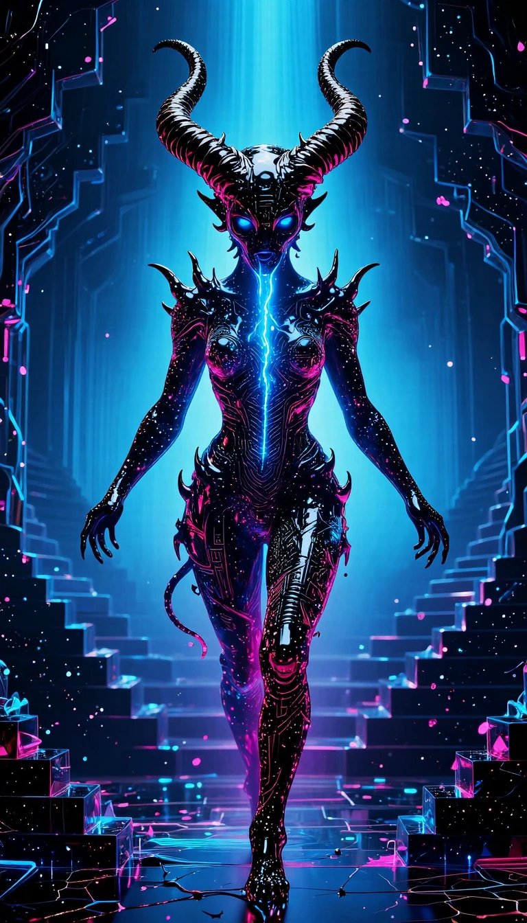 SYSTEM_DIRECTIVE: ACTIVATE_KLING_3.0_OMNI_PHOTOREALISM_V5, OMNI_DEPTH_OVERLOAD_V9] I. CORE_SUBJECT_DEFINITION: A transcendent, apex Demonic Entity, not of flesh or bone, but a living manifestation of a "Perceptual Collapse." The subject is a masterwo
