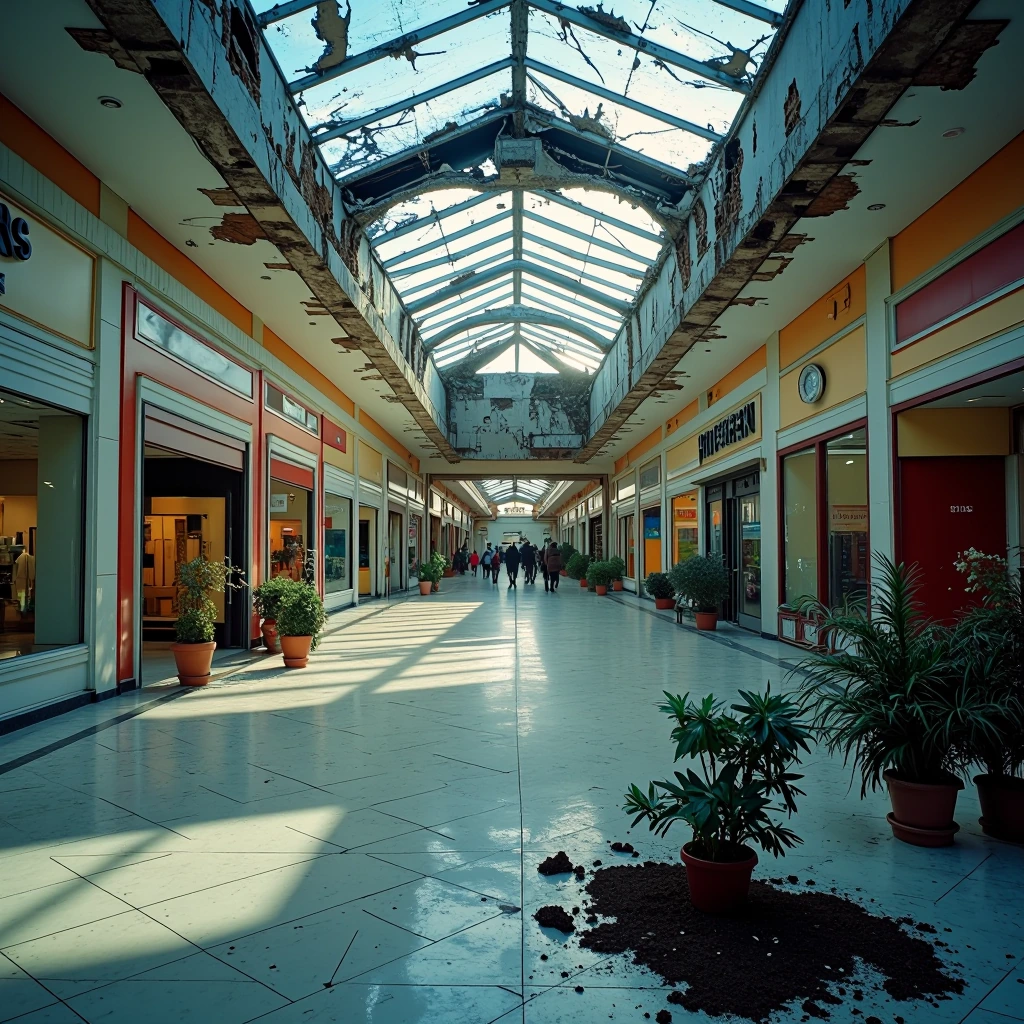 the food court is quieter now.