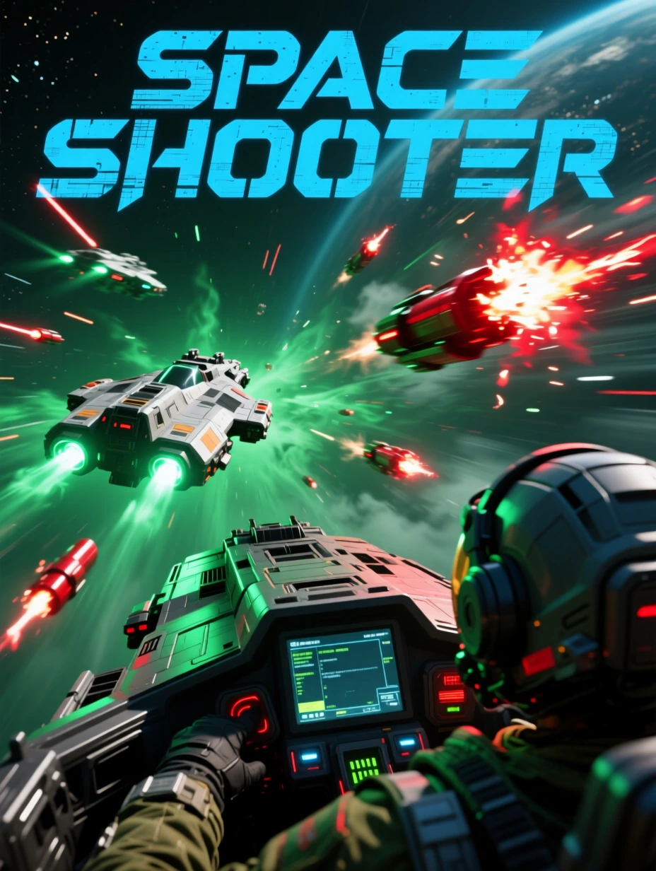 Play SPACE SHOOTER in the arcade 😁