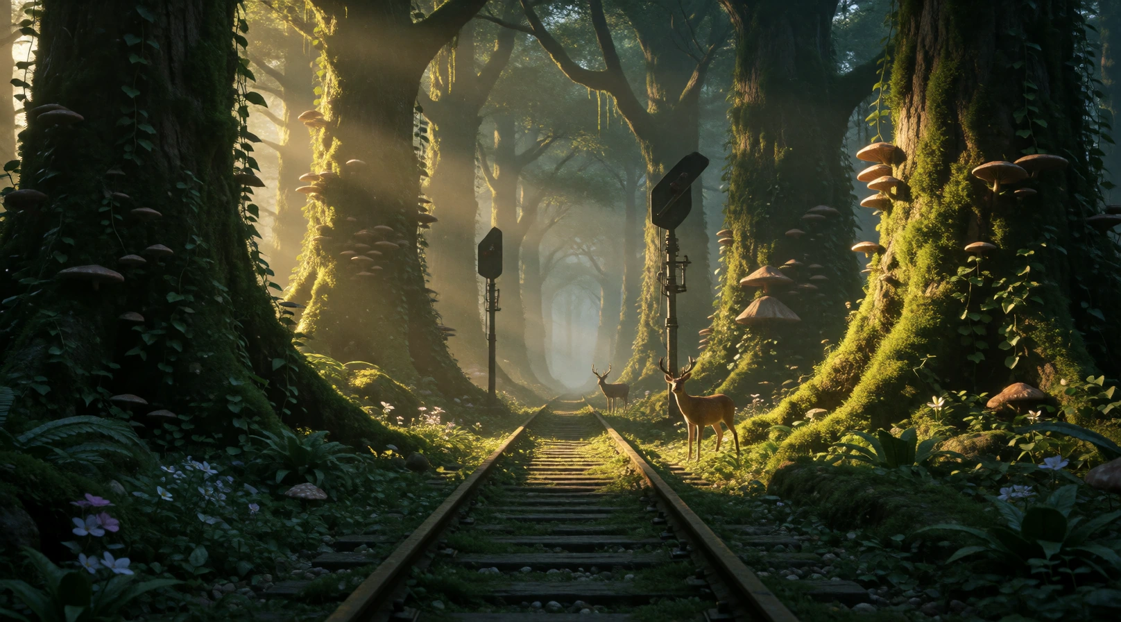 ‘The Forest Built Around the Tracks’ #dailyspark