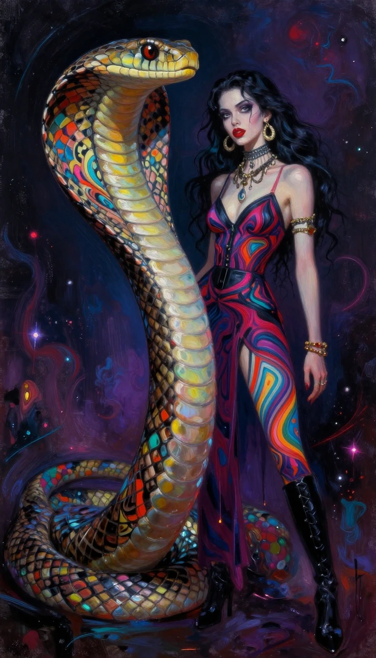 Here, the venom is not death, it is colour. Here, the bite is not the end, it is awakening. Look me…