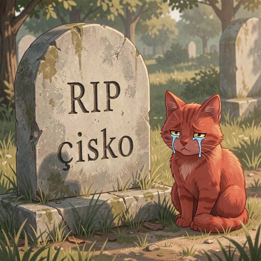 Good morning friends, one of our kittens died this night, RIP çisko... you were adorable