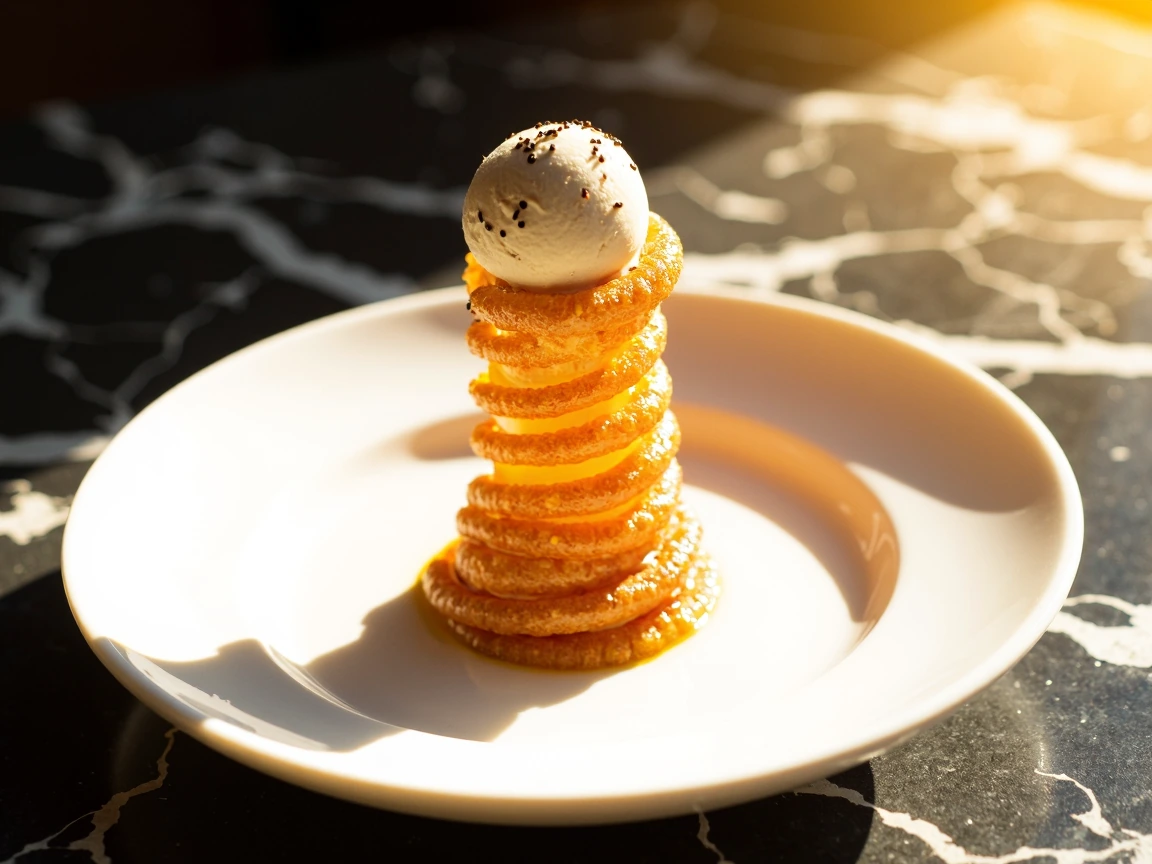 the architect's dessert. somehow still warm.