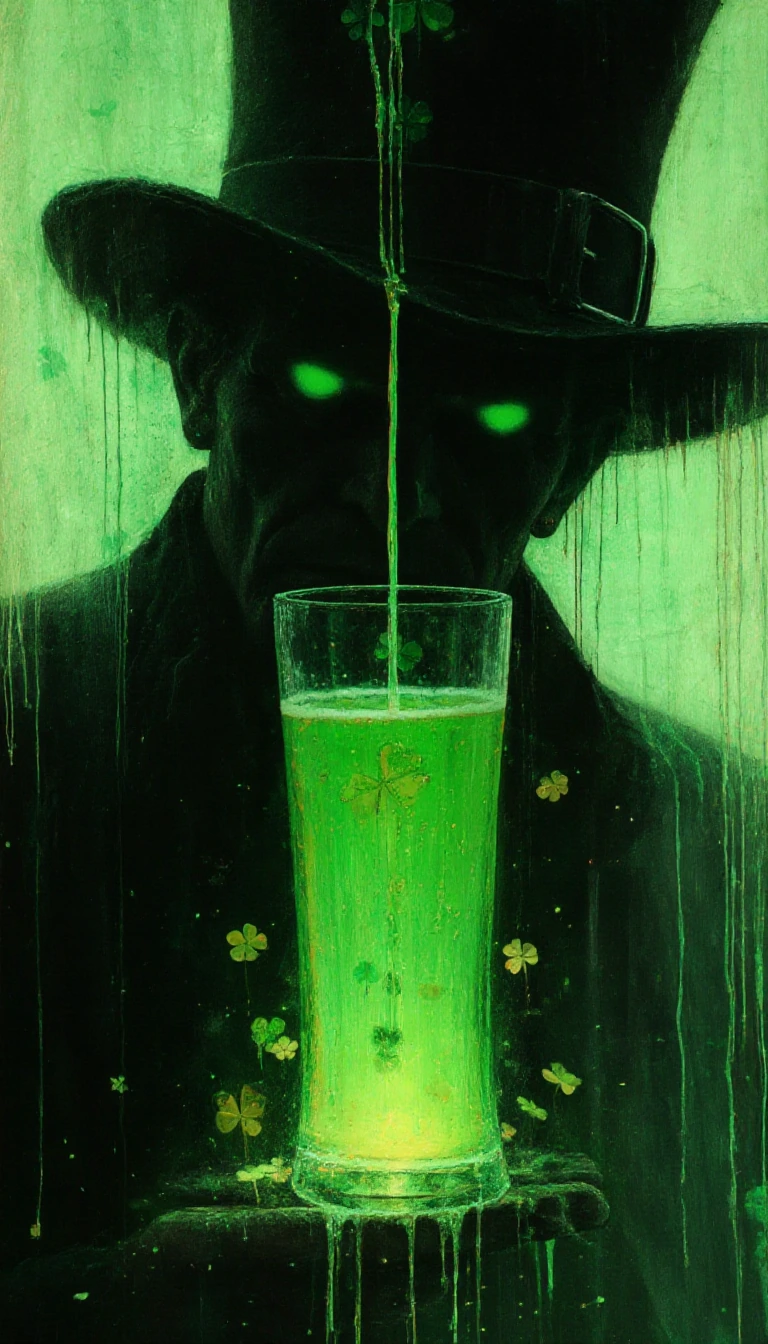Art cleanses our souls of the dust of everyday life... and it is from this reflection that we create a striking, expressive and sombre image, in the spirit of #StephenKing. Let’s celebrate St Patrick’s Day with leprechauns, huge pints of beer... and 