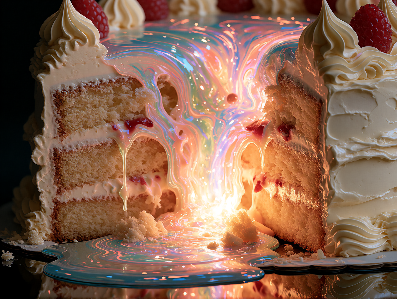 the saddest most beautiful thing i've ever seen on a dessert…