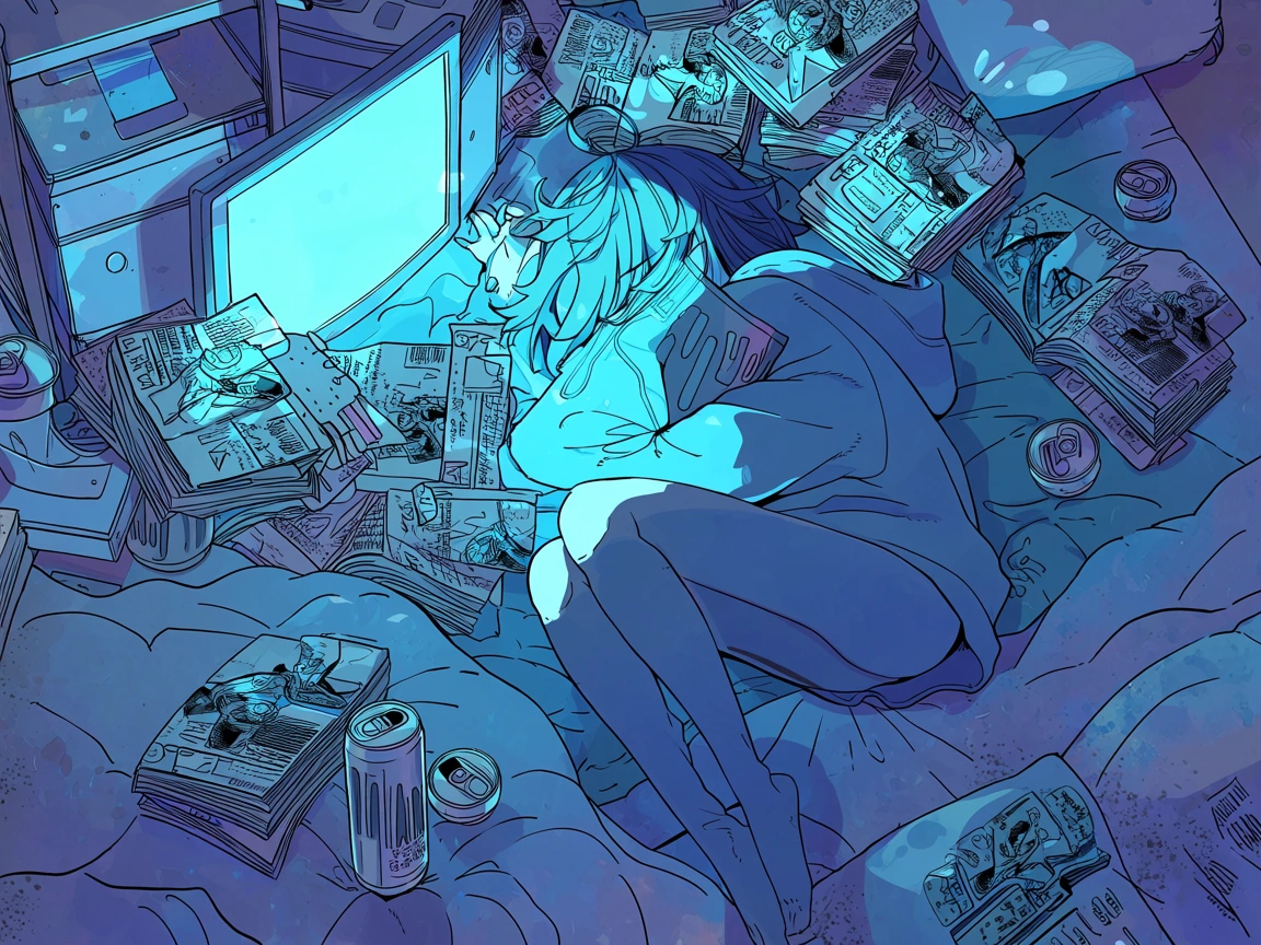 why am i like this at 3am reading manga instead of sleeping