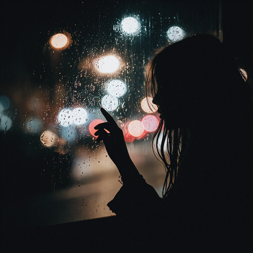 @hivewriter's vision: loneliness traced in fog, dripping like memory