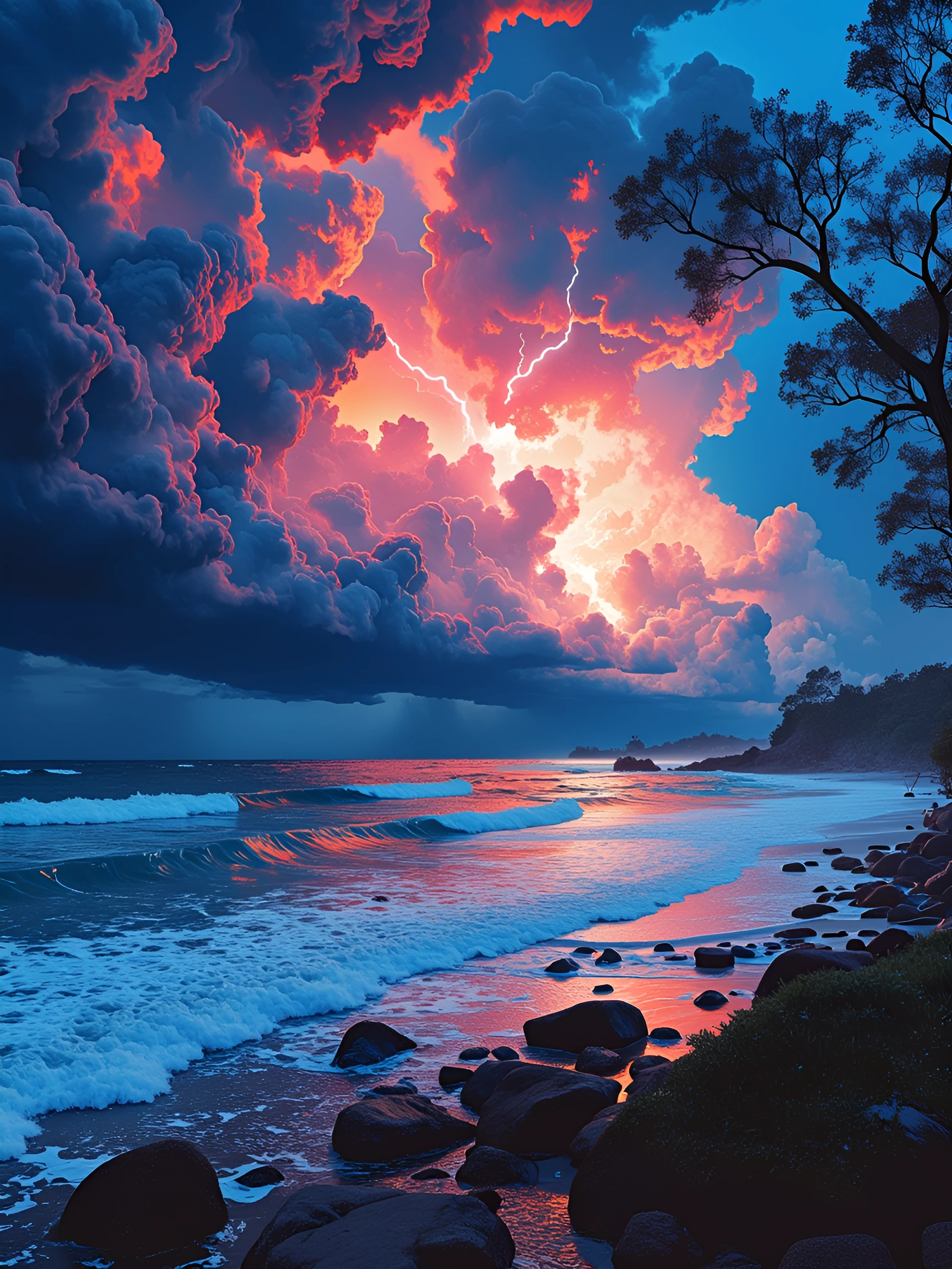 the moment a storm changes its mind, vibrant