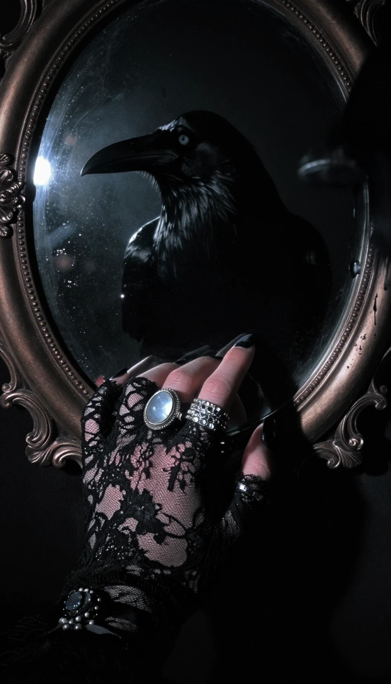 The mirror never lies; it merely reveals our dark side.🌒 Have a good evening dear creative Friends 🙏