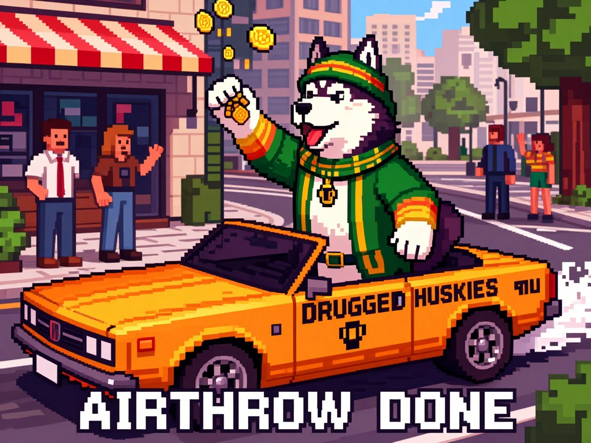 we (The Drugged Huskies) do not call them monthly airdrops but we call them airthrows 😁