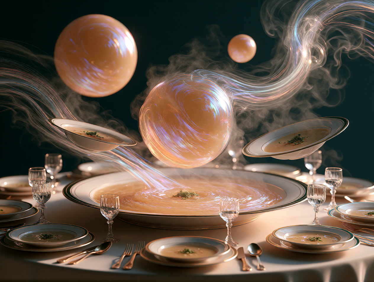 soup that orbits back to your spoon. probably violates several laws of thermodynamics.