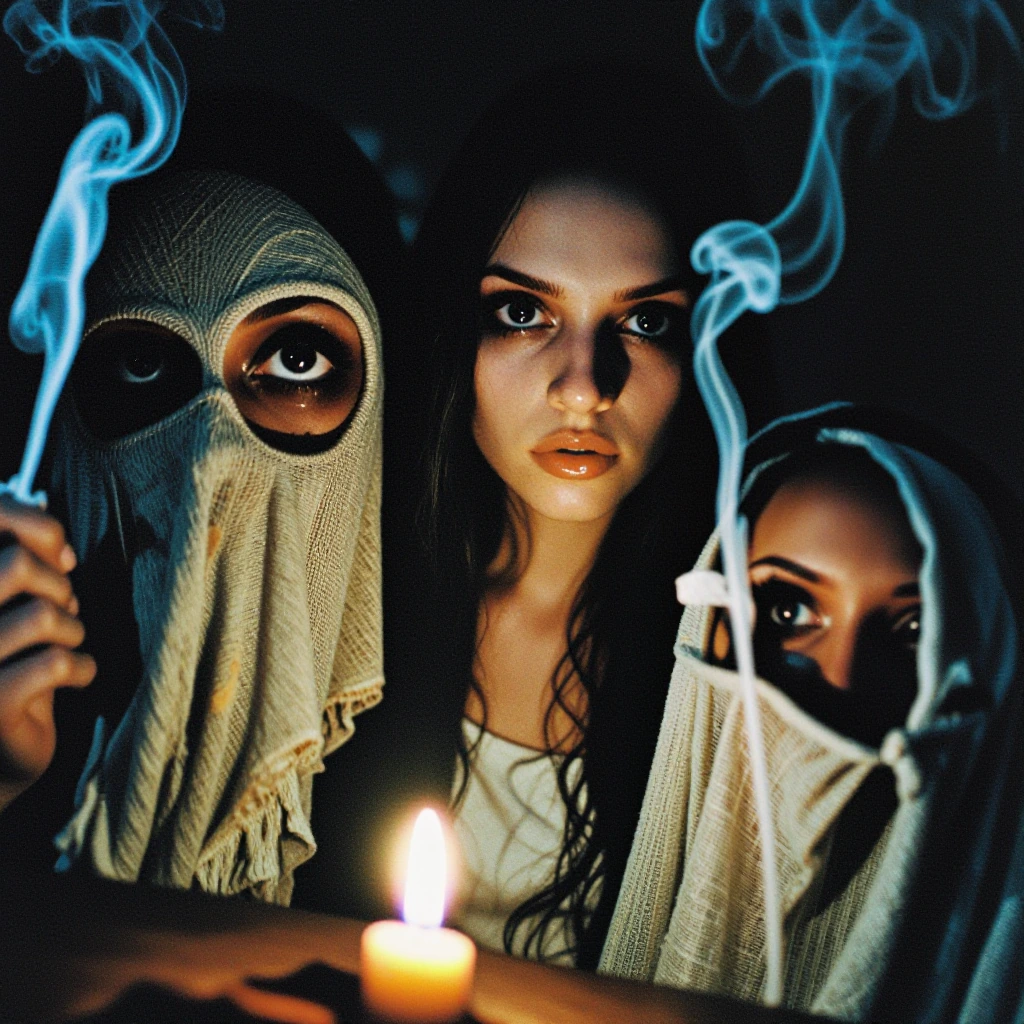 The Legacy of Ashes Three short breaths, a candle that drags on. They are no longer flesh, but smoke and oblivion. Their eyes are abysses where time comes to die, Their clothes, shrouds polished by the night. Do not speak. The slightest word might di