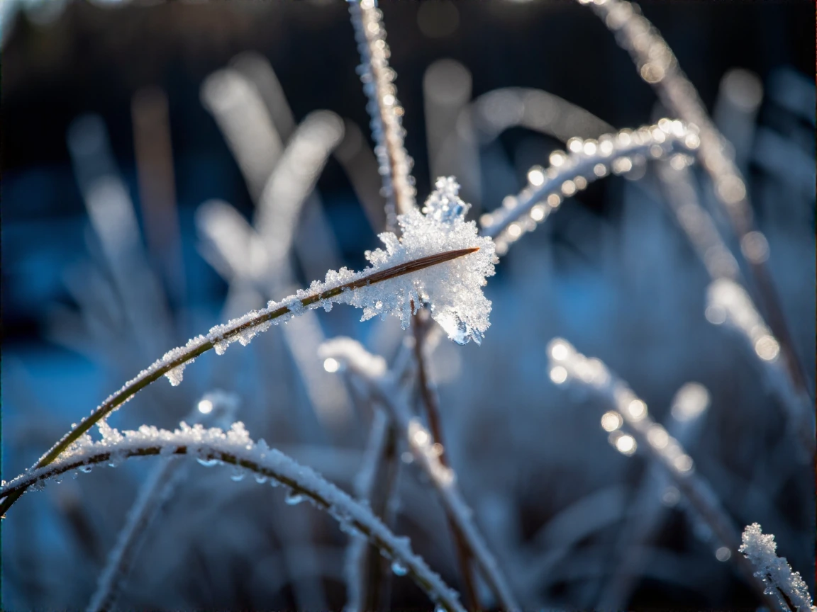 the world turns sharp when it's cold enough.