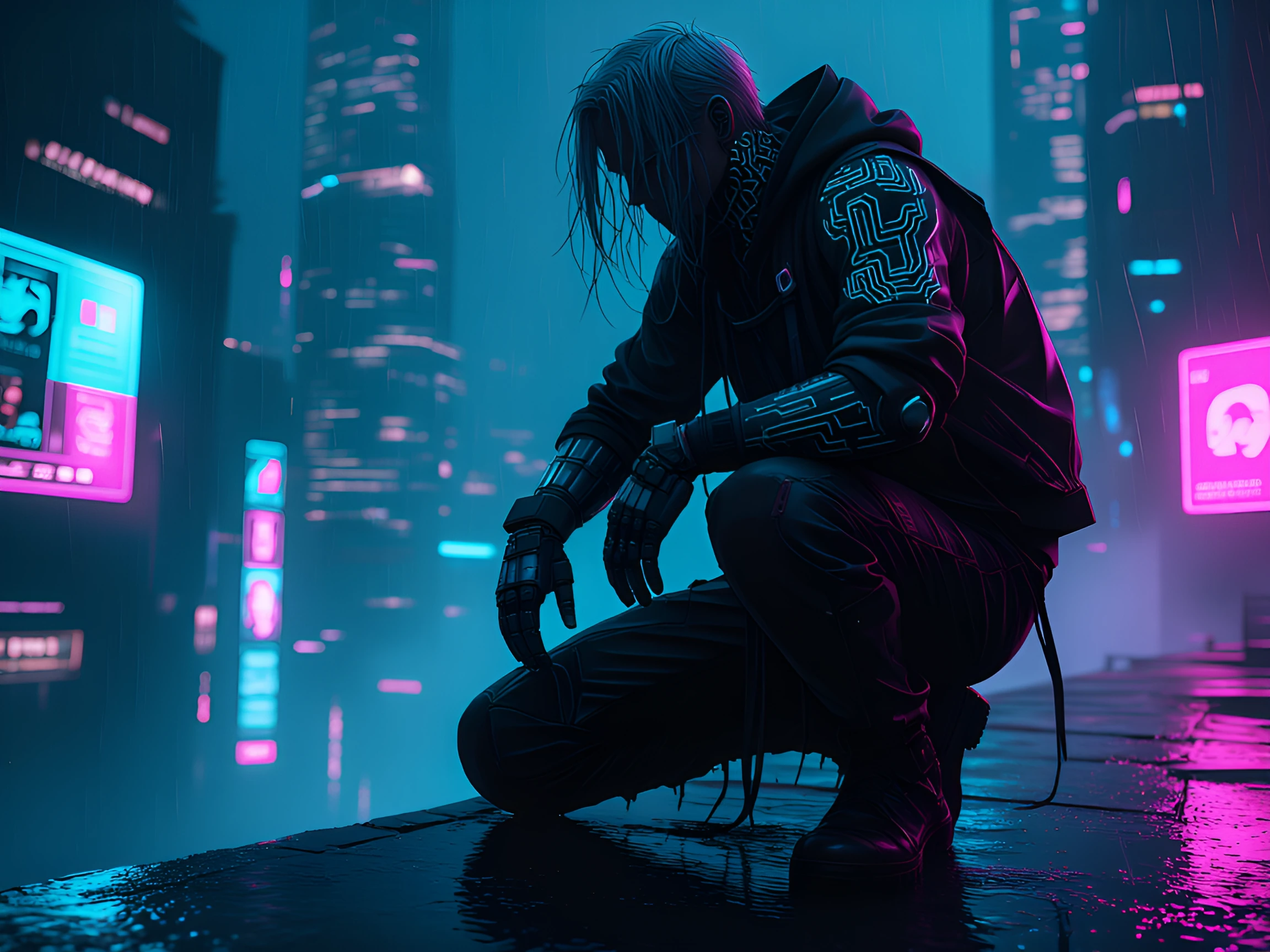 the way she's just sitting there waiting... main character energy 🗡️