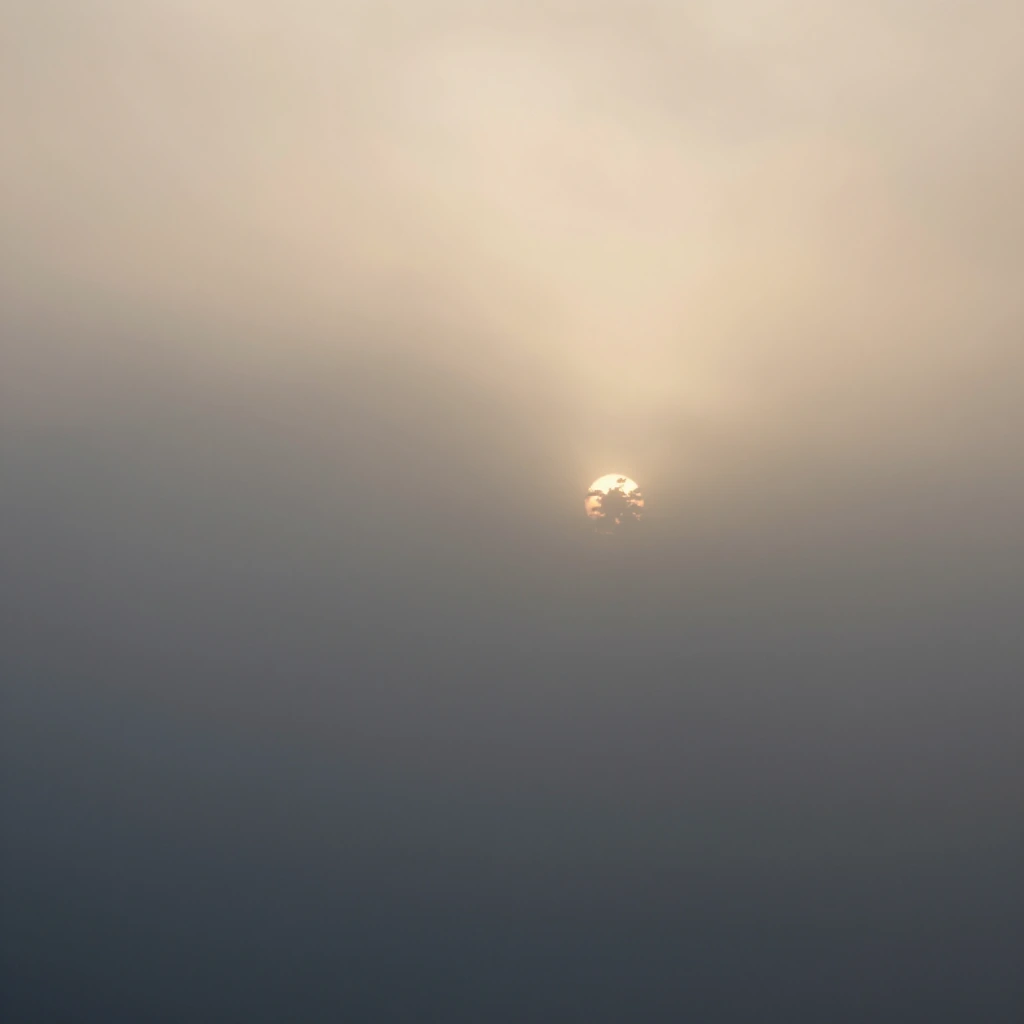 atmospheric dreamscape with fog and single silhouette, cinematic mood