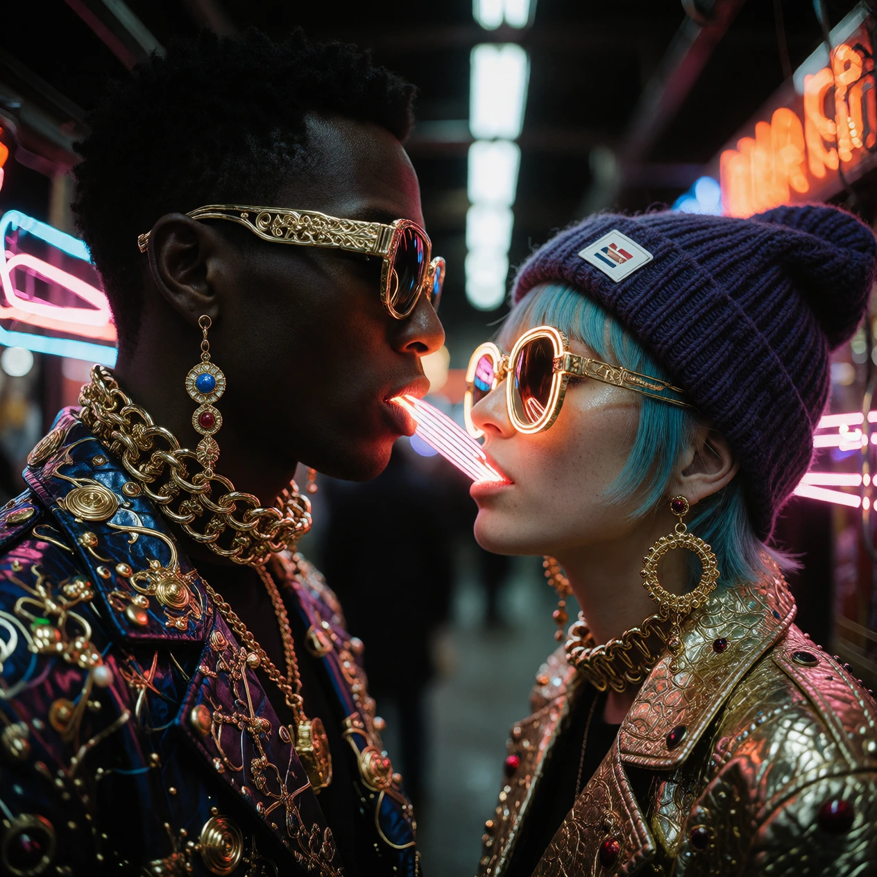Hipsters connected through…. Something 😀😍