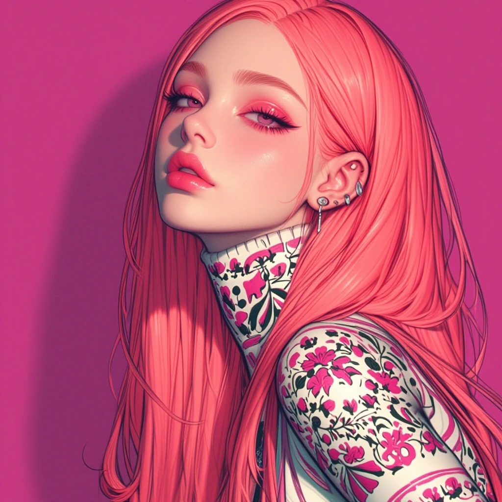 Vivid color girl