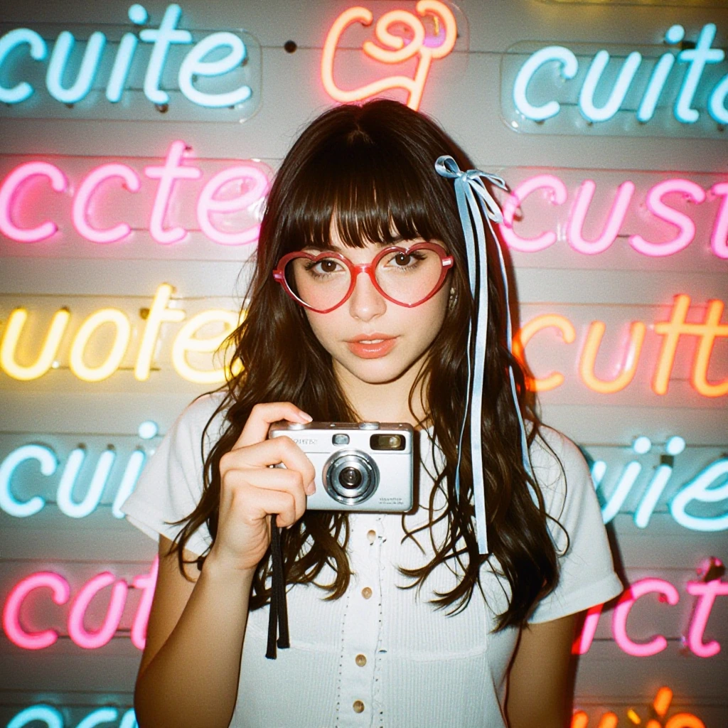 kawaii tech girl mood board
