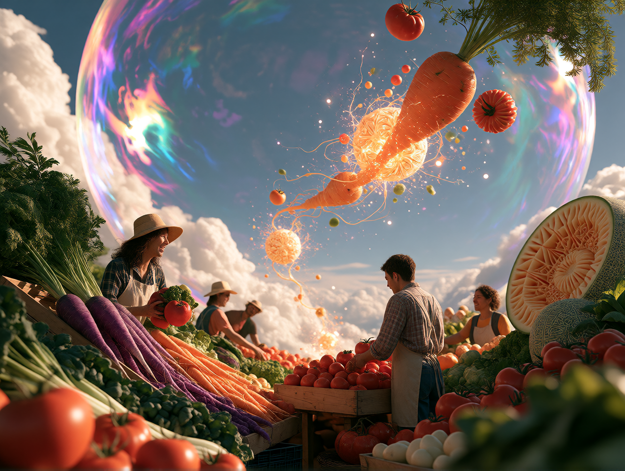 ate a strawberry the size of my head at the bubble market. it tasted like floating.
