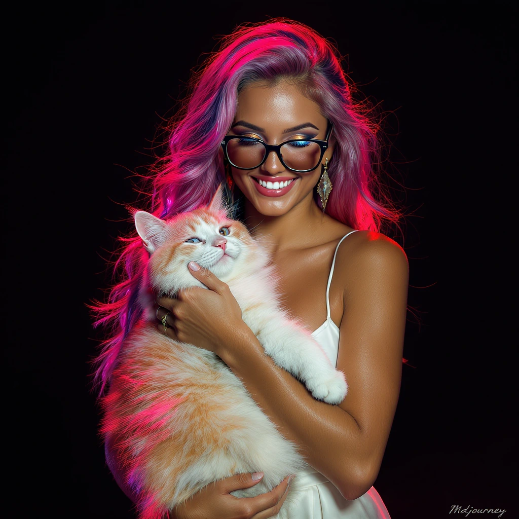 Fotografia editorial de moda impactante de uma jovem e deslumbrante modelo fitness com sensuais olhos castanhos, lábios carnudos em tom carmesim e lon