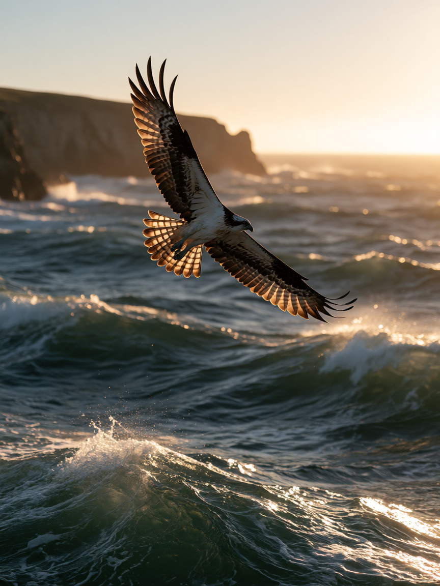 waiting for the right moment to dive.