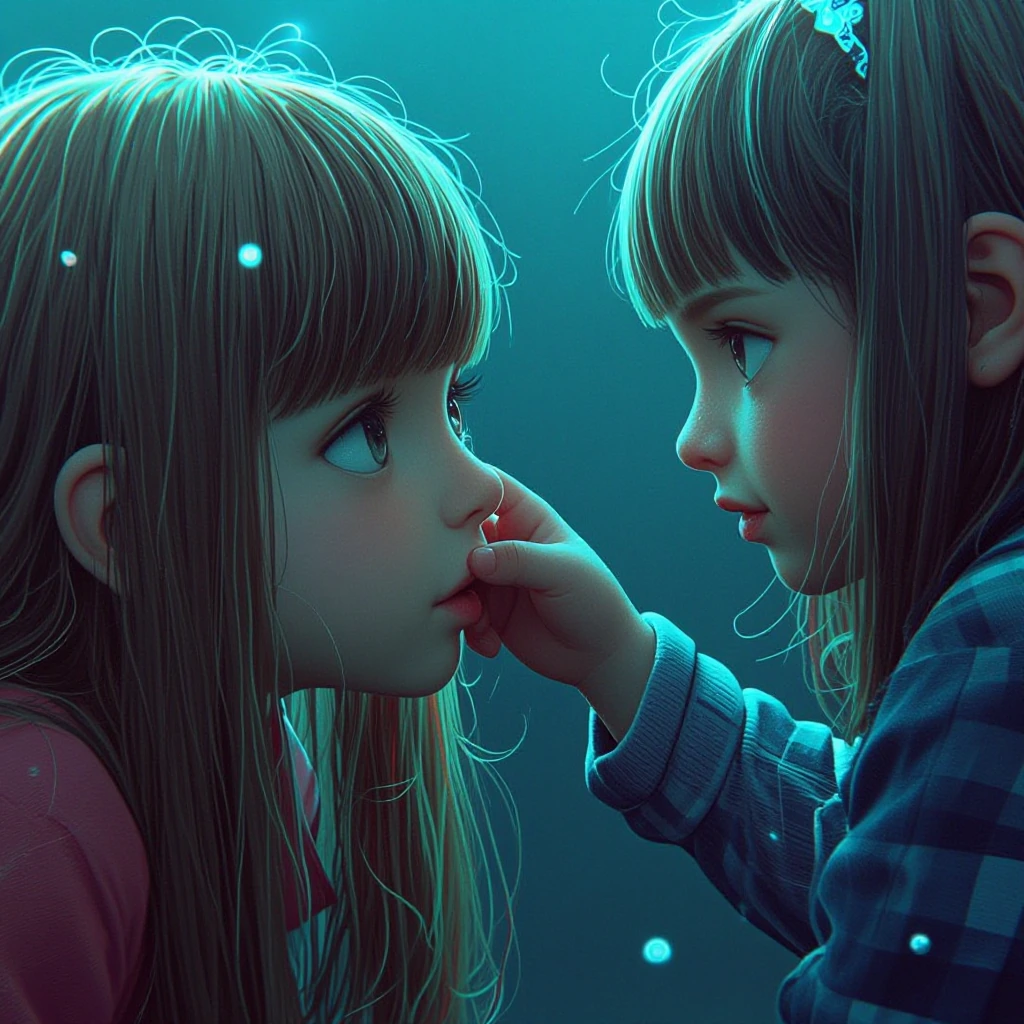 captures that sentiment—something visual about connection, gratitude, or the beauty of shared strangeness—I'm ready to help. Just describe what you'd 