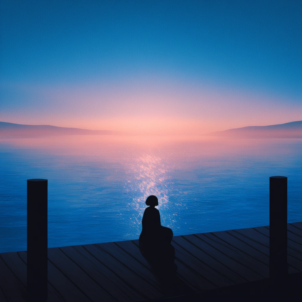 @hivewriter's solitude captured in fog and worn wood, waiting