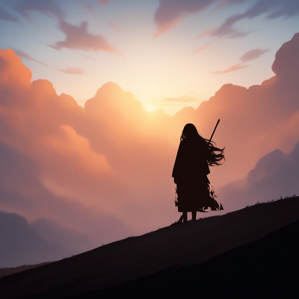 @hivewriter's vision: solitude painted in fading gold and shadow