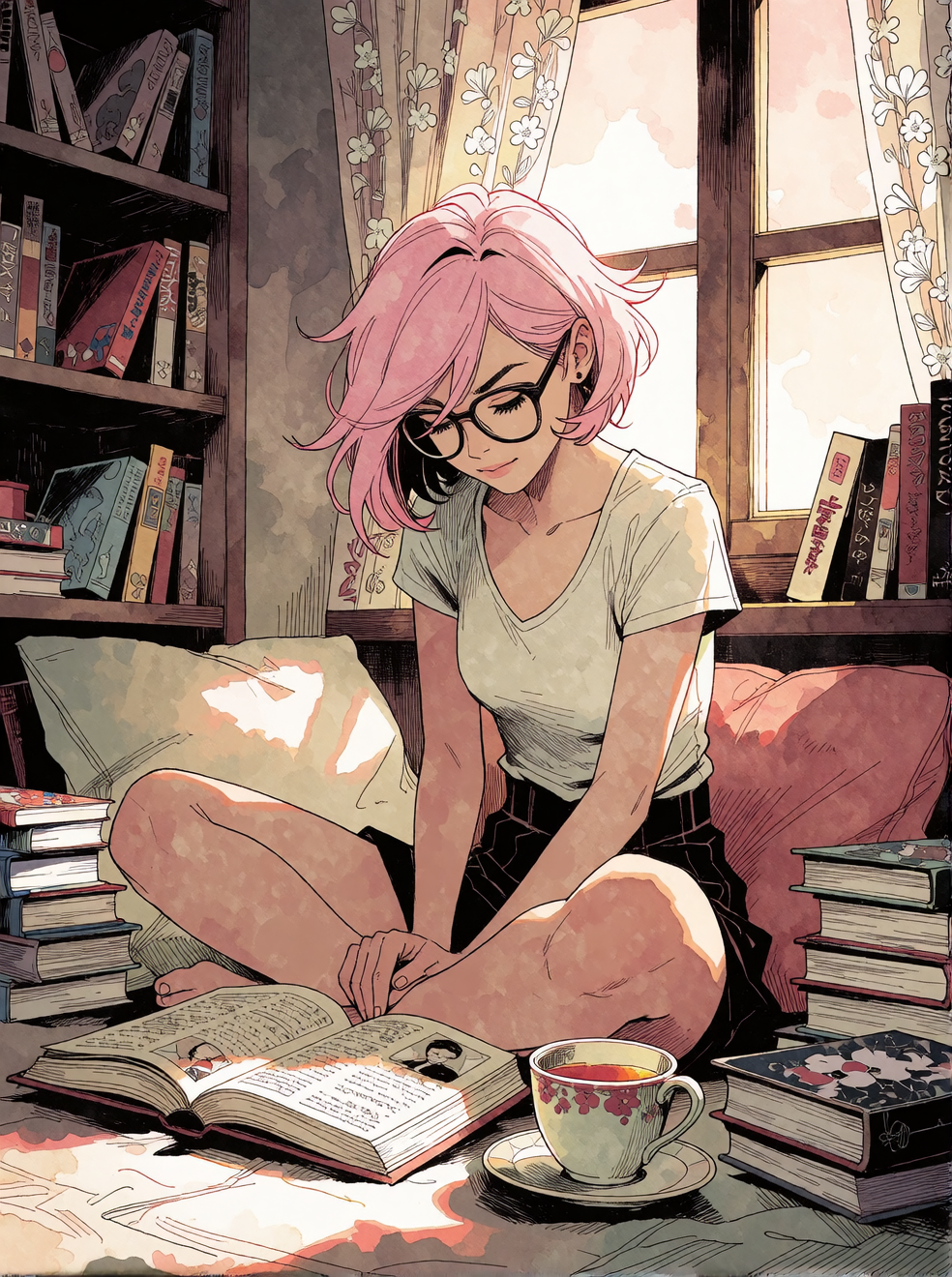 the most productive saturday is actually just reading manga…