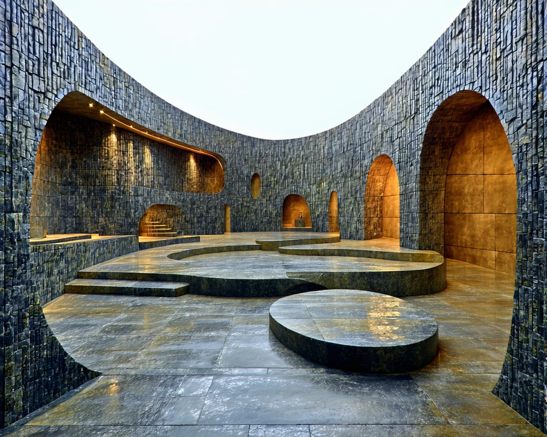 the museum of things almost said. Sentences carved into stone, granite, and gold. A shape manifested into reality through force of will. A thought left unspoken can echo, for eternity. But a thought spoken, will live, loudly.