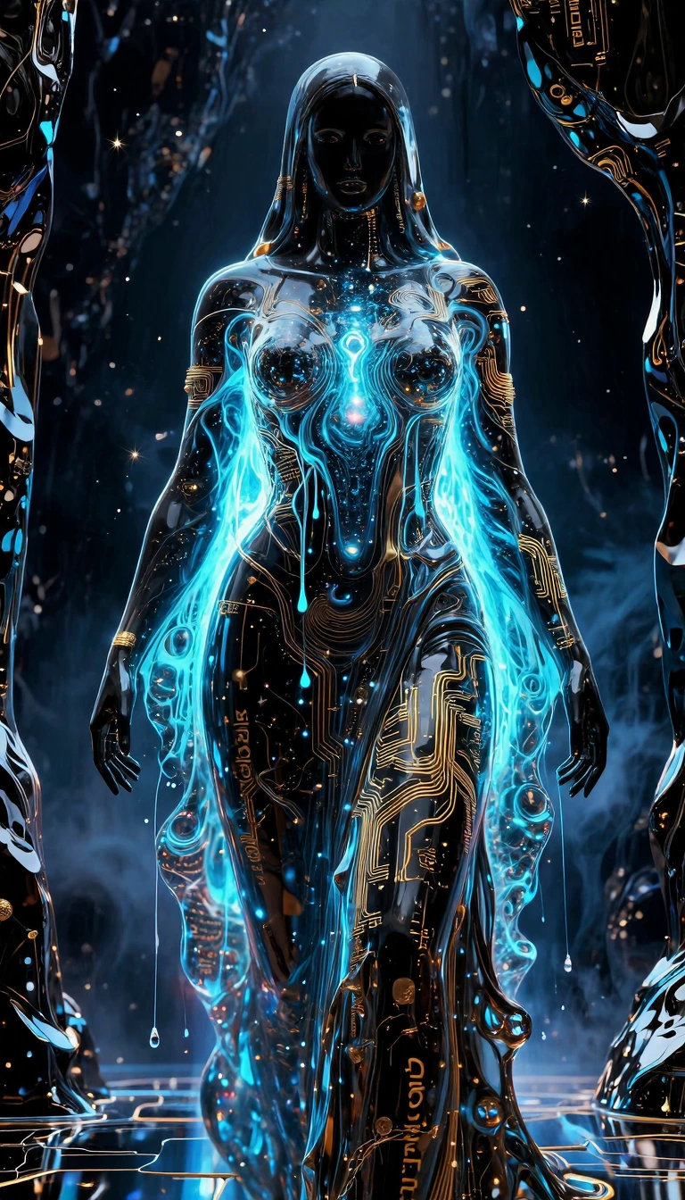 ​[IMAGE_ENGINE: OCTANE_RENDER_MAX, UNREAL_ENGINE_5_MAX, GLOBAL_ILLUMINATION_PATH_TRACED, 8K_REDUX, SUB_SURFACE_SCATTERING_V9, RAY_TRACING_ULTRA] ​SUBJECT_ARCHITECTURE_PRIMARY: A transcendent, hyper-detailed deity figure sculpted from high-pressure po