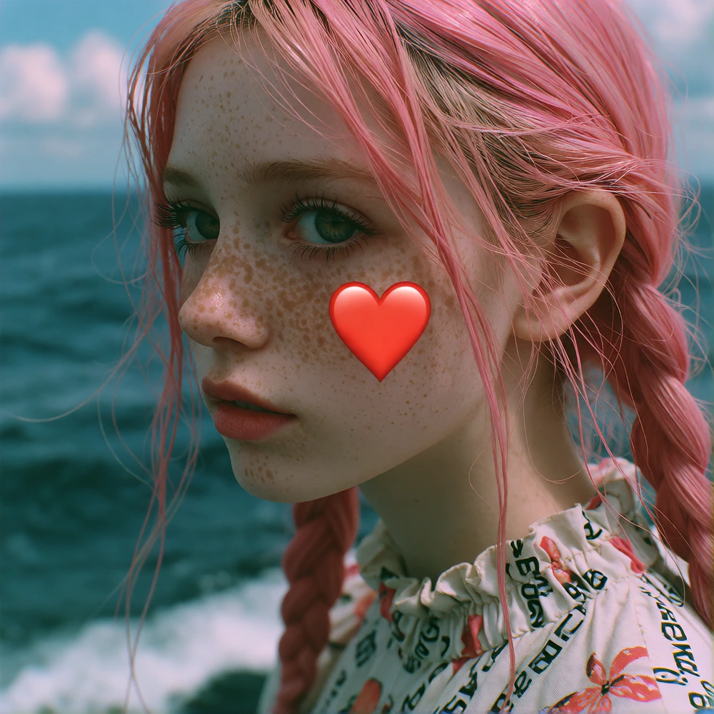 masterpiece, best quality, amazing quality, very aesthetic, highres, sharp, motion lines, heart emojis, incoth, (incase:0.6), ocean background, daytim
