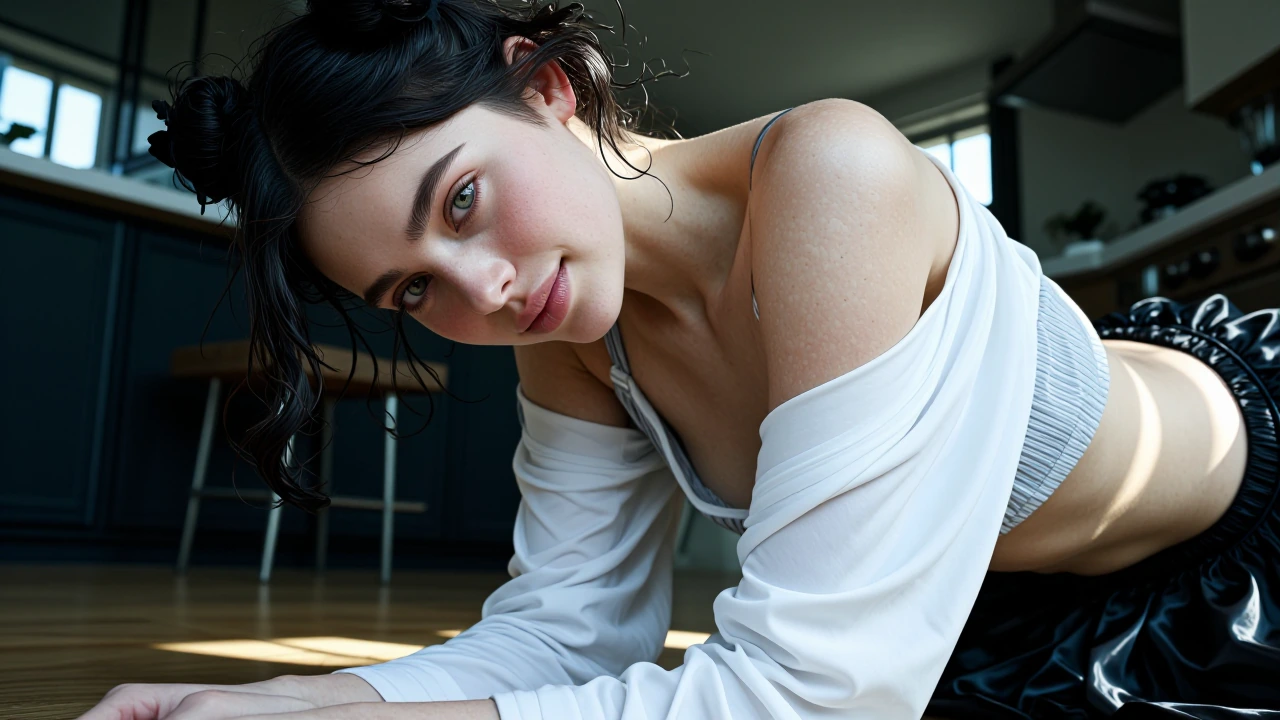 lazypos, masterpiece, 8k, sharp focus, tack sharp, crisp edges, high microcontrast, HDR, raytracing, best quality, absurdres, amazing quality, hyperrealistic, photorealistic, ultrarealistic, realistic skin, realistic skin texture, realistic skin pore