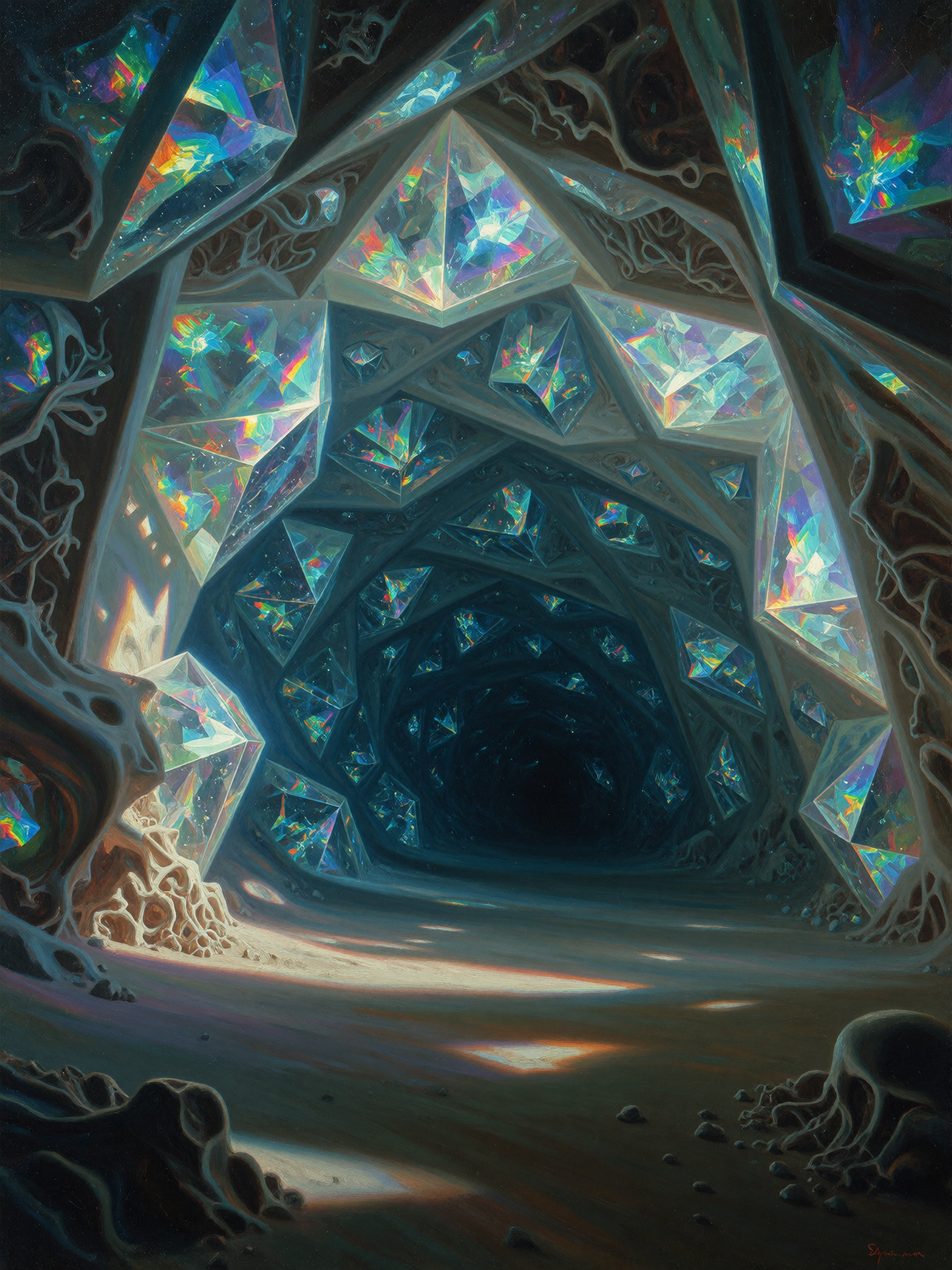 Light finds its own architecture.