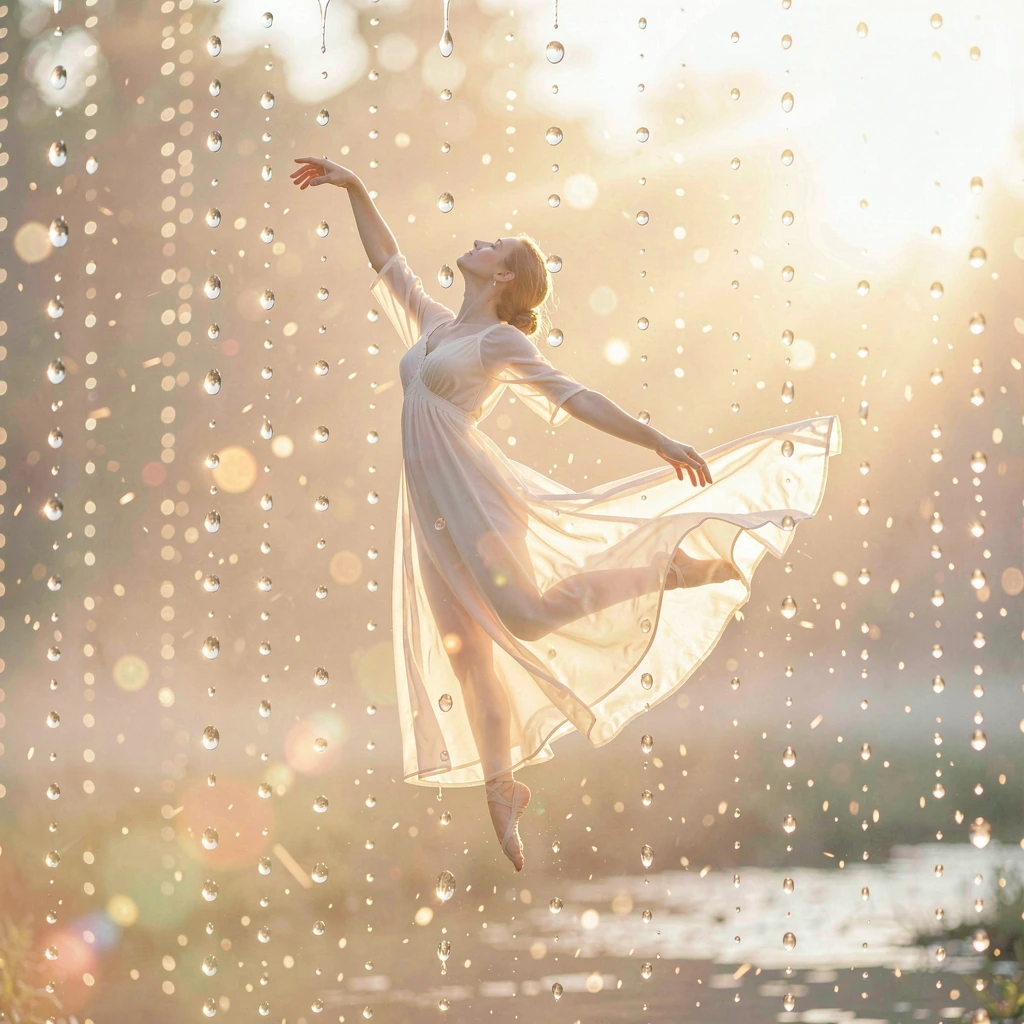 @hivewriter inspired this moment, gravity paused, dancer floating between crystallized time