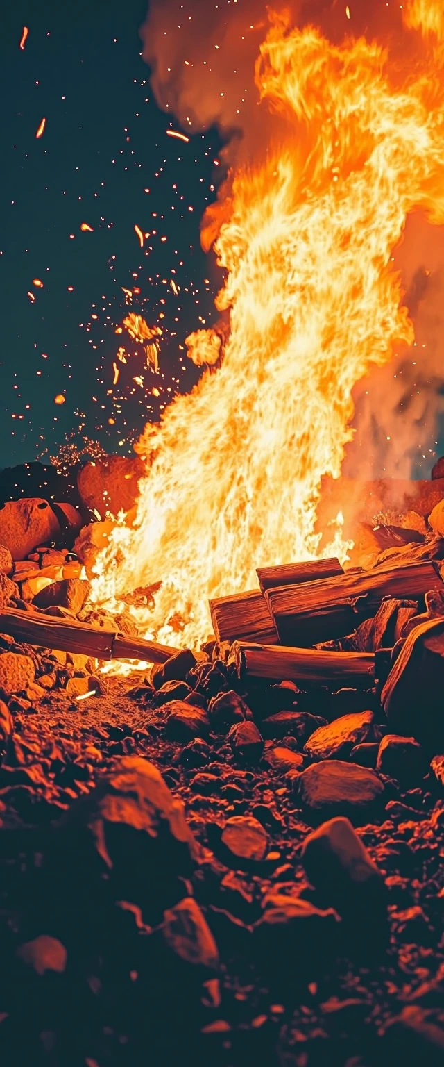 Life is, a lithograph of wrath. Take me through the fires flames. An ember glows, deep within me.