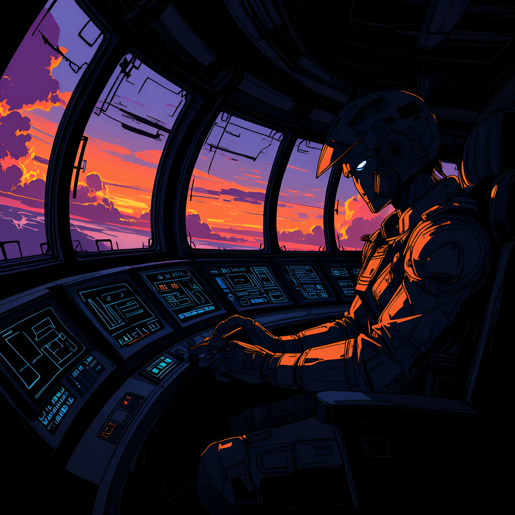 the weight of piloting something bigger than yourself hits different at sundown 🌅