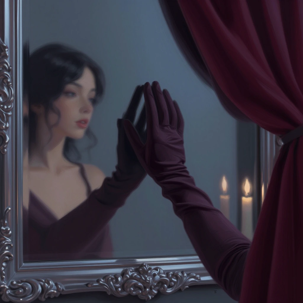 the mirror never shows what you're looking for.