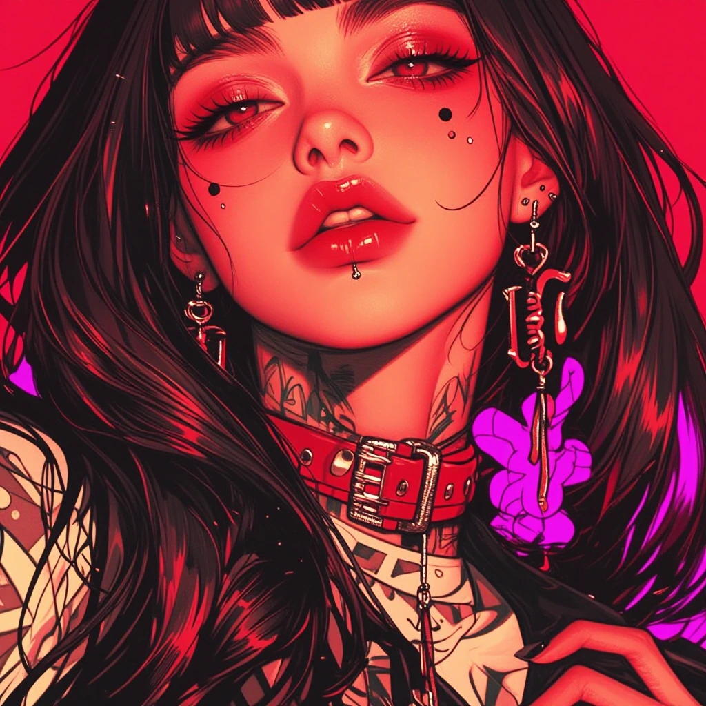 Vivid color girl